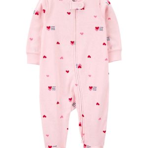 Macacão bebê com pezinhos xoxo rosa | Carter's