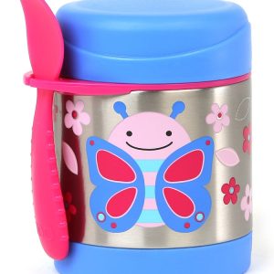 Pote térmico infantil com talher borboleta azul | Skip Hop