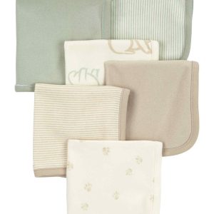 Kit paninho de boca 6 peças patinhas listras multicor