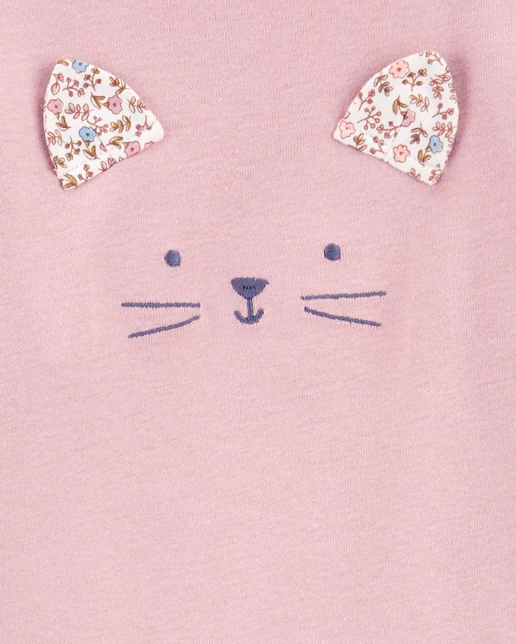 Conjunto longo de moletom infantil 2 peças bichinho floral multicor | Carter's - Imagem 2