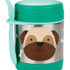 Pote térmico infantil com talher cachorro verde | Skip Hop