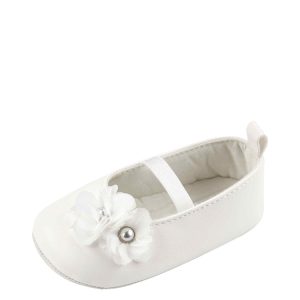 Sapato bebê com laço branca