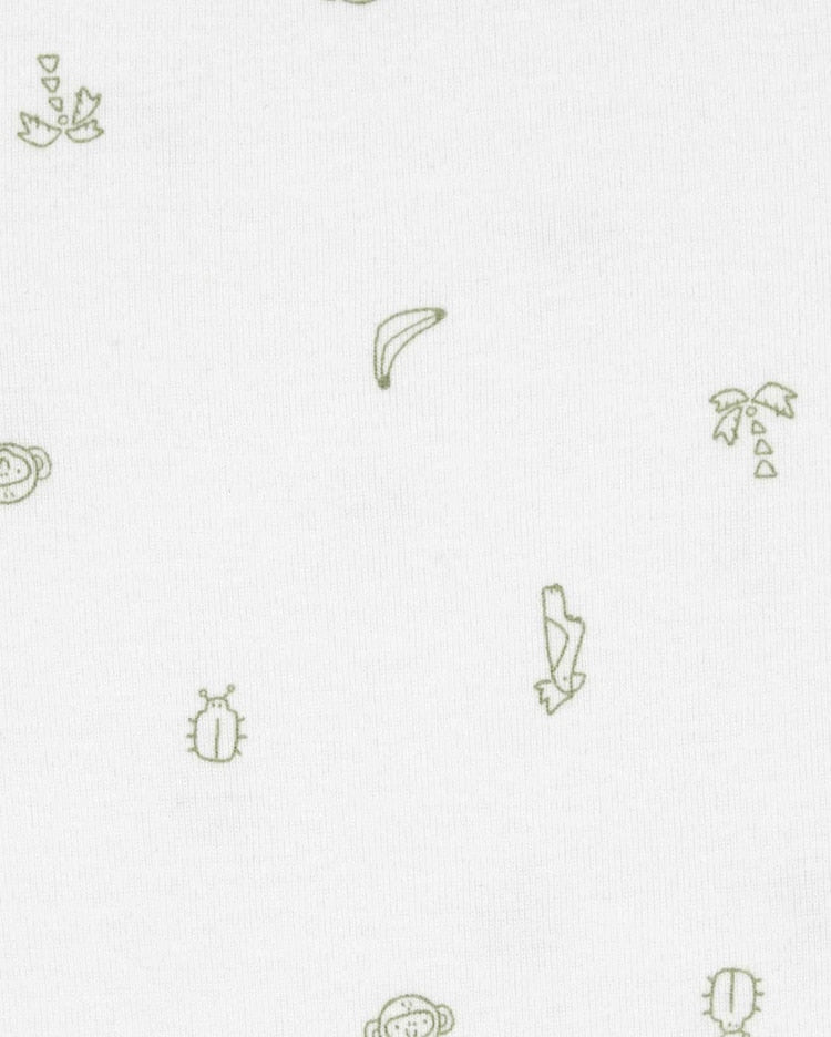 Kit body bebê 5 peças animais listrado multicor | Carter's - Imagem 3