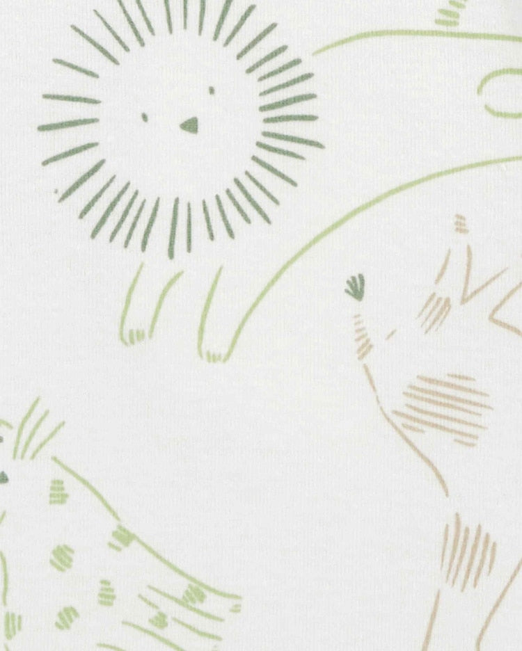 Kit body bebê 5 peças animais listrado multicor | Carter's - Imagem 2