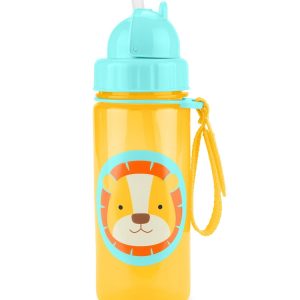 Garrafa squeeze infantil com canudo leão multicor | Skip Hop