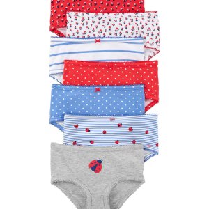 Kit Calcinha 7 Peças Algodão - Multicor