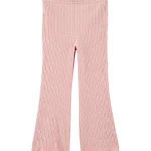 Calça infantil ripple canelada rosa |
