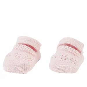Pantufa bebê de tricot rosa | Carter's