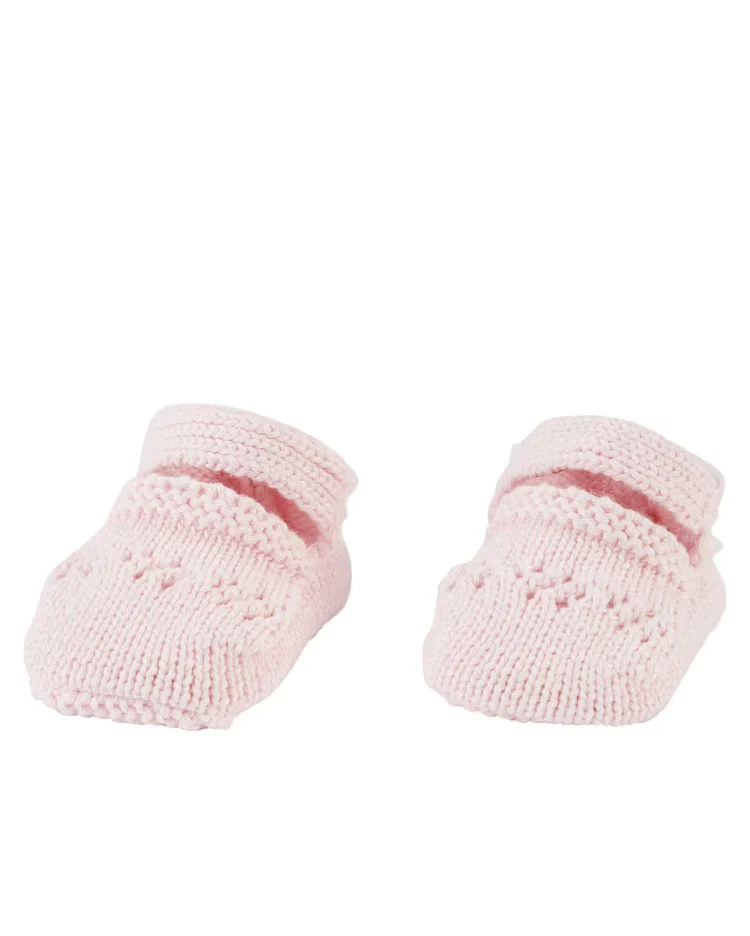 Pantufa bebê de tricot rosa | Carter's