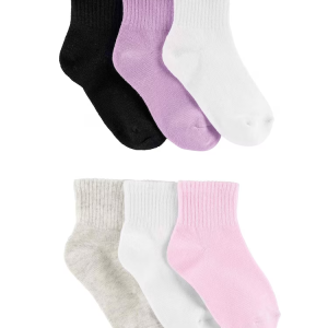 Kit meia infantojuvenil 6 pares lisa multicor |