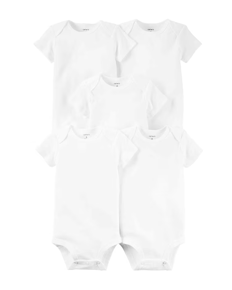 Kit body bebê 10 peças manga curta branco | - Imagem 2