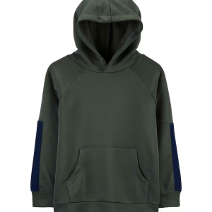 Blusa de Moletom Infantil Capuz Cinza Escuro Tam 6 a 8