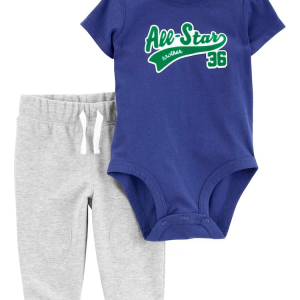 Conjunto longo bebê 2 peças all-star multicor | Carter's