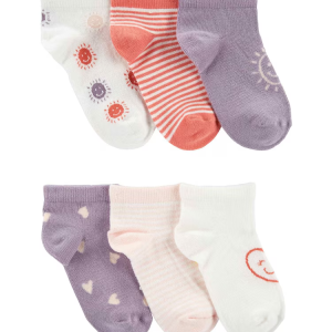 Kit meia infantil 6 pares sol listrada multicor |