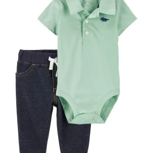 Conjunto longo bebê 2 peças avião multicor |