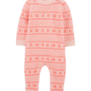 Macacão bebê estampada rosa | Carter's