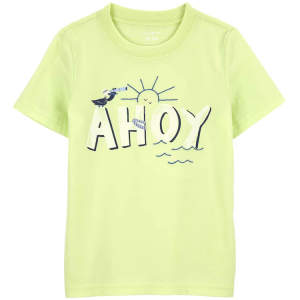 Camiseta infantil ahoy sol verde |