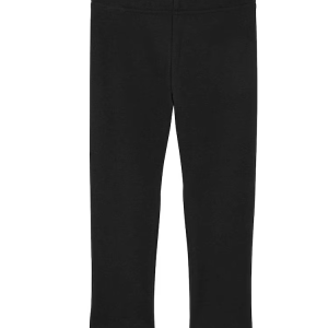 Calça legging infantil barra peluciada preta |