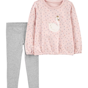 Conjunto longo bebê 2 peças cisnei multicor |