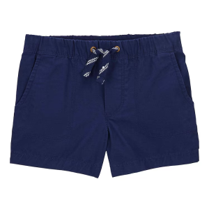 Bermuda sarja infantil com amarração azul |