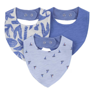 Kit babador bebê 3 peças barco à vela multicor |