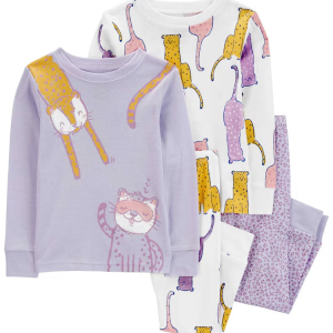 Pijama longo bebê 4 peças bichinhos multicor | Carter's