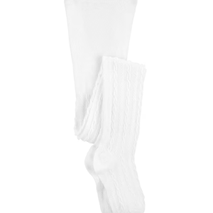 Meia calça infantil texturizada branca |