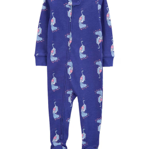 Macacão pijama bebê fleece pavão azul | Carter's
