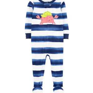 Macacão pijama infantil caranguejo branco |