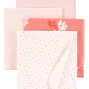 Kit cueiro bebê 4 peças listrado rosa | Carter's