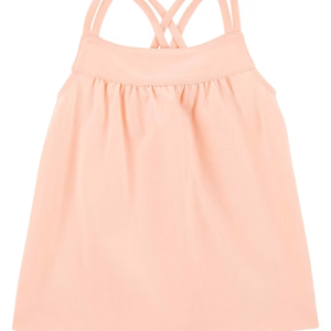 Regata infantil básica com pregas rosa |