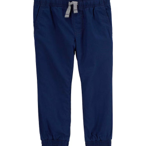 Calça Infantil Jogger com Elástico Azul Marinho Tam 2 a 5