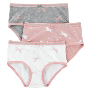 Kit Calcinha Infantil ´s 3 Peças Multicor