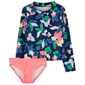 Conjunto praia infantil flores multicor |
