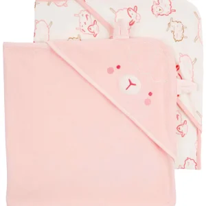 Kit toalha de banho bebê 2 peças ovelha multicor | Carter's