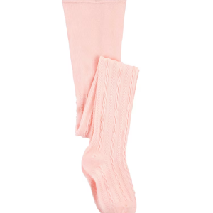 Meia calça infantil texturizada rosa |