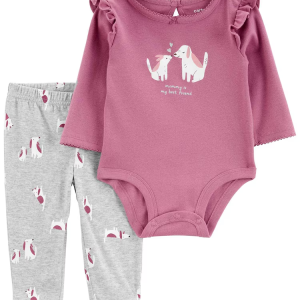 Conjunto longo bebê 2 peças amor de bichinhos multicor | Carter's