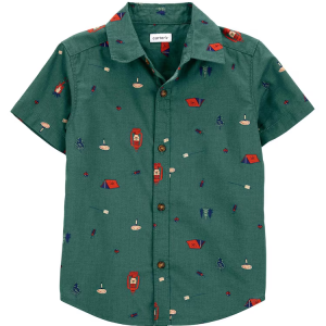 Camisa infantil fogueira verde