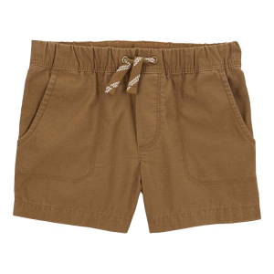 Bermuda sarja infantil com amarração marrom |