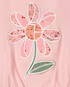 Blusa de moletom infantil com elástico flor rosa | - Imagem 3