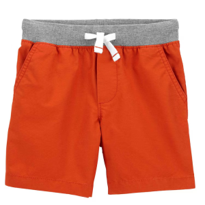 Bermuda infantil com elástico e cordão vermelha |